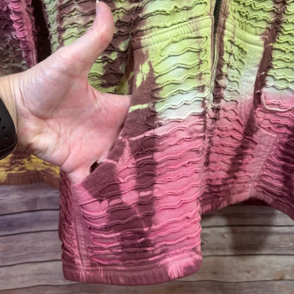 Rising International Bohemian Jacket Tie Dye Size Medium